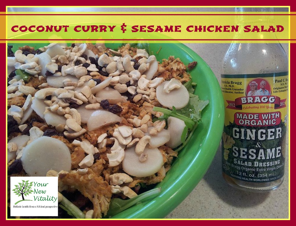 Coconut Curry& Sesame Chicken Salad