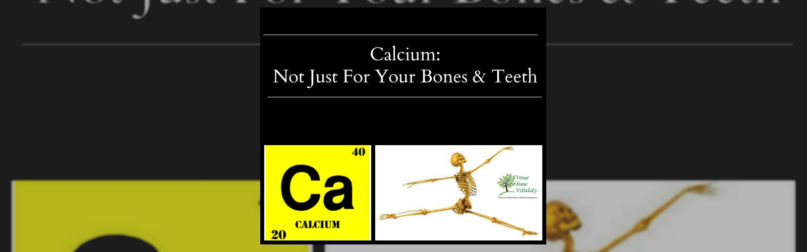 Calcium: Not Just For Your Bones & Teeth