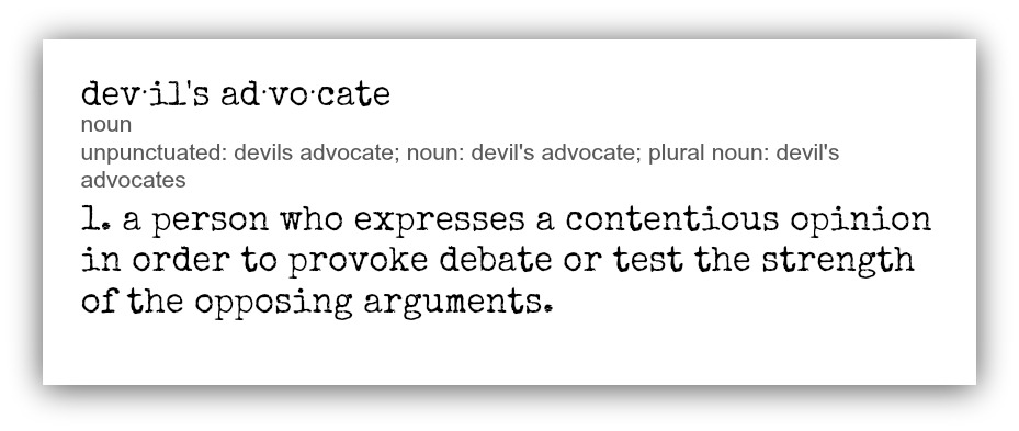 definition of devils advocate